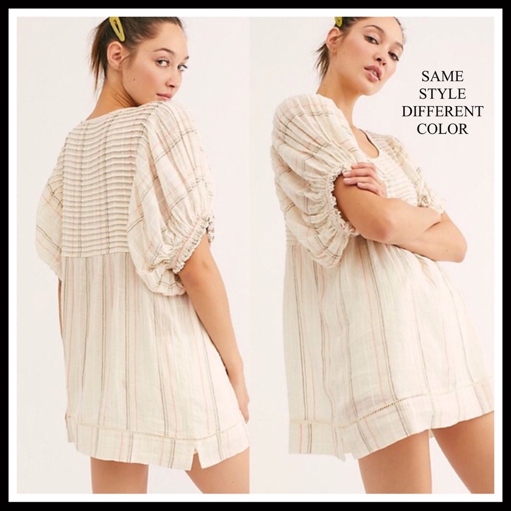 FREE PEOPLE BOHO TUNIC SUMMER MINI DRESS A2C - Picture 10 of 15